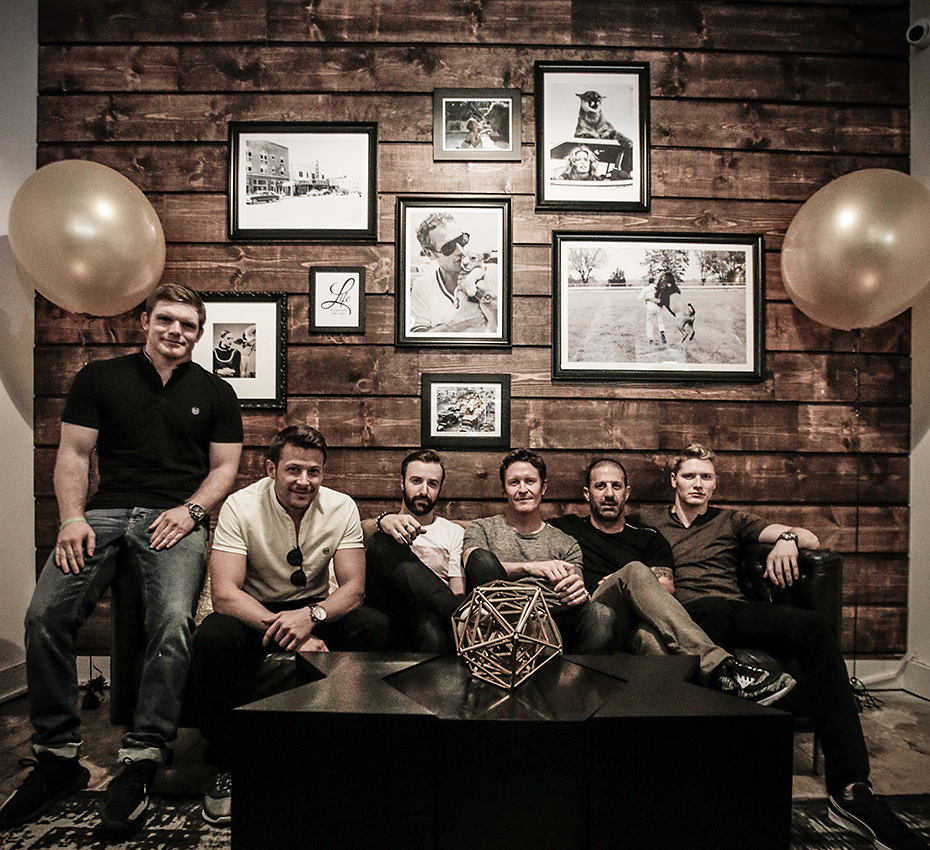 Conor Daly, Marco Andretti, James Hinchcliffe, Scott Dixon, Tony Kanaan, and Josef Newgarden